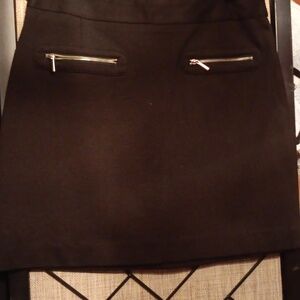 VIVIENNE TAM Black Zippered Women's Skirt